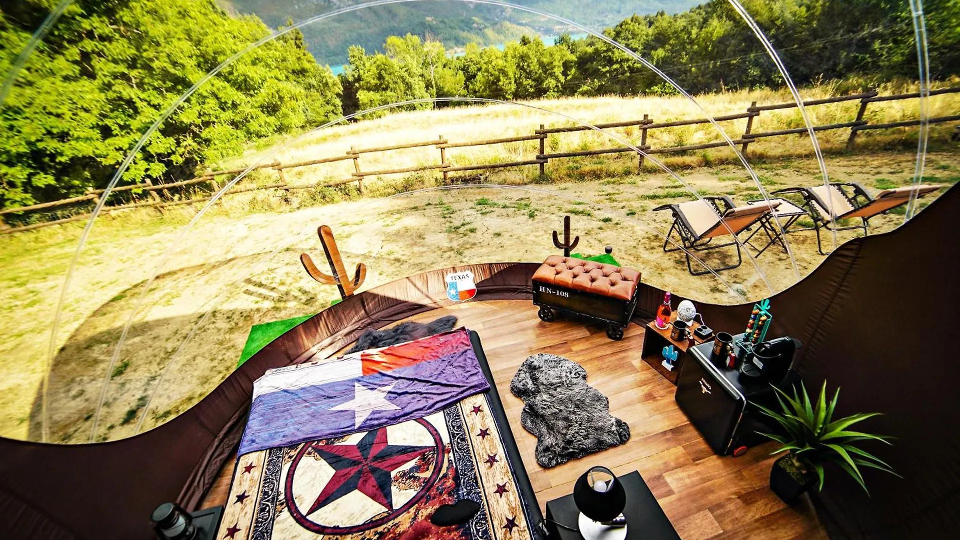 Bulle Texas - Luxe Et Spa - Vue Lac Aiguebelette Новалез Роскошный шатер