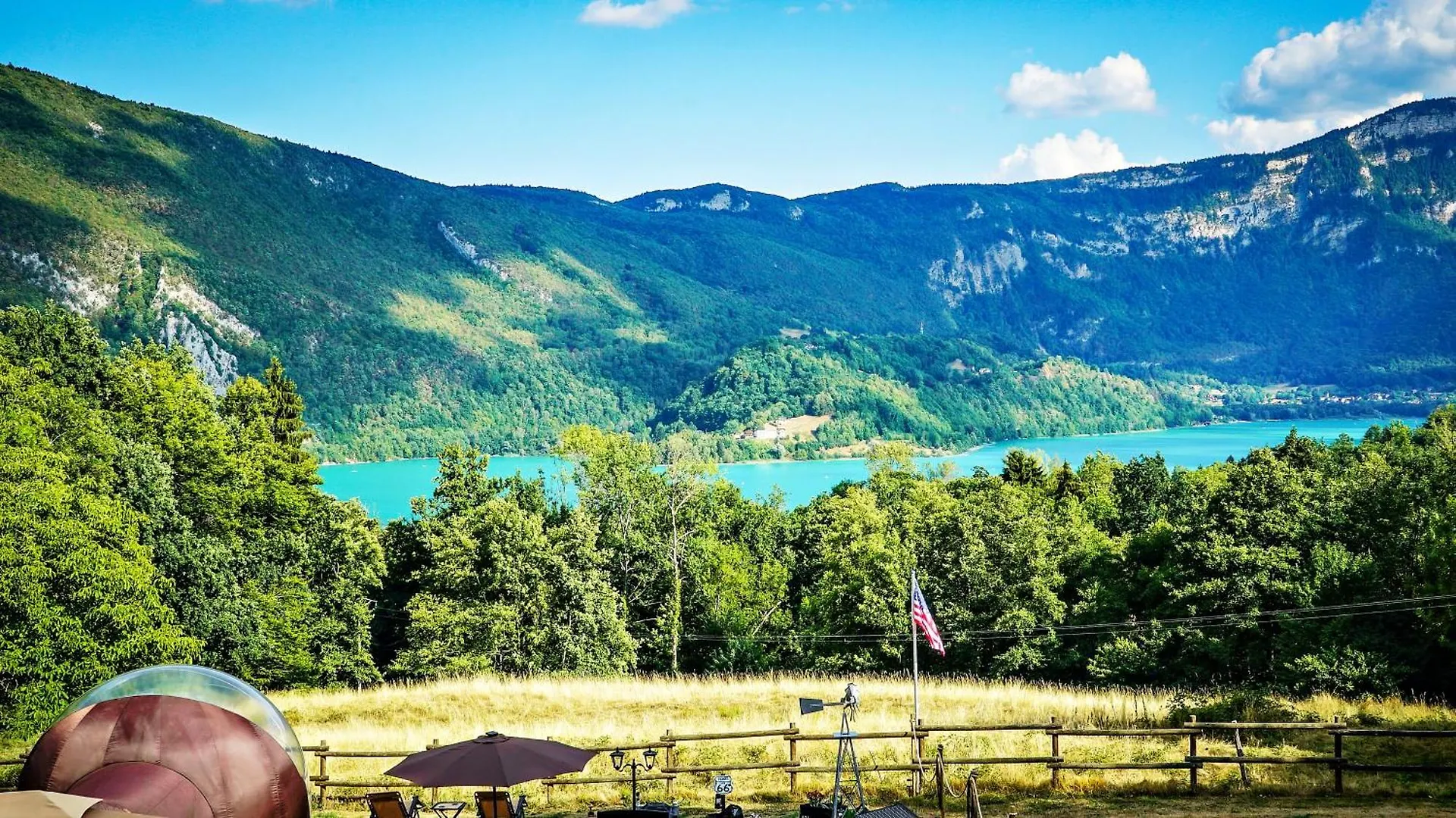 Роскошный шатер Bulle Texas - Luxe Et Spa - Vue Lac Aiguebelette Новалез
